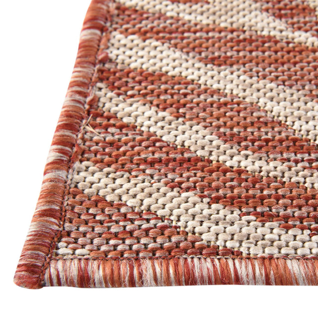 Rust Red 9' x 12' Outdoor Safari Rectangle Rug