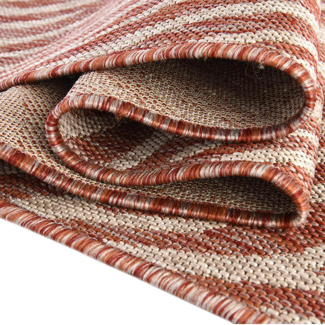 Rust Red 5' 3 x 8' Outdoor Safari Rectangle Area Rug Weather Resistant for Patio, Deck, Terrace, Balcony, Porch Animal Print Wildlife Nature Carpet for Sale at Rug Engine