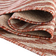 Rust Red 10' x 10' Outdoor Safari Round Area Rug Weather Resistant for Patio, Deck, Terrace, Balcony, Porch Animal Print Wildlife Nature Carpet for Sale at Rug Engine