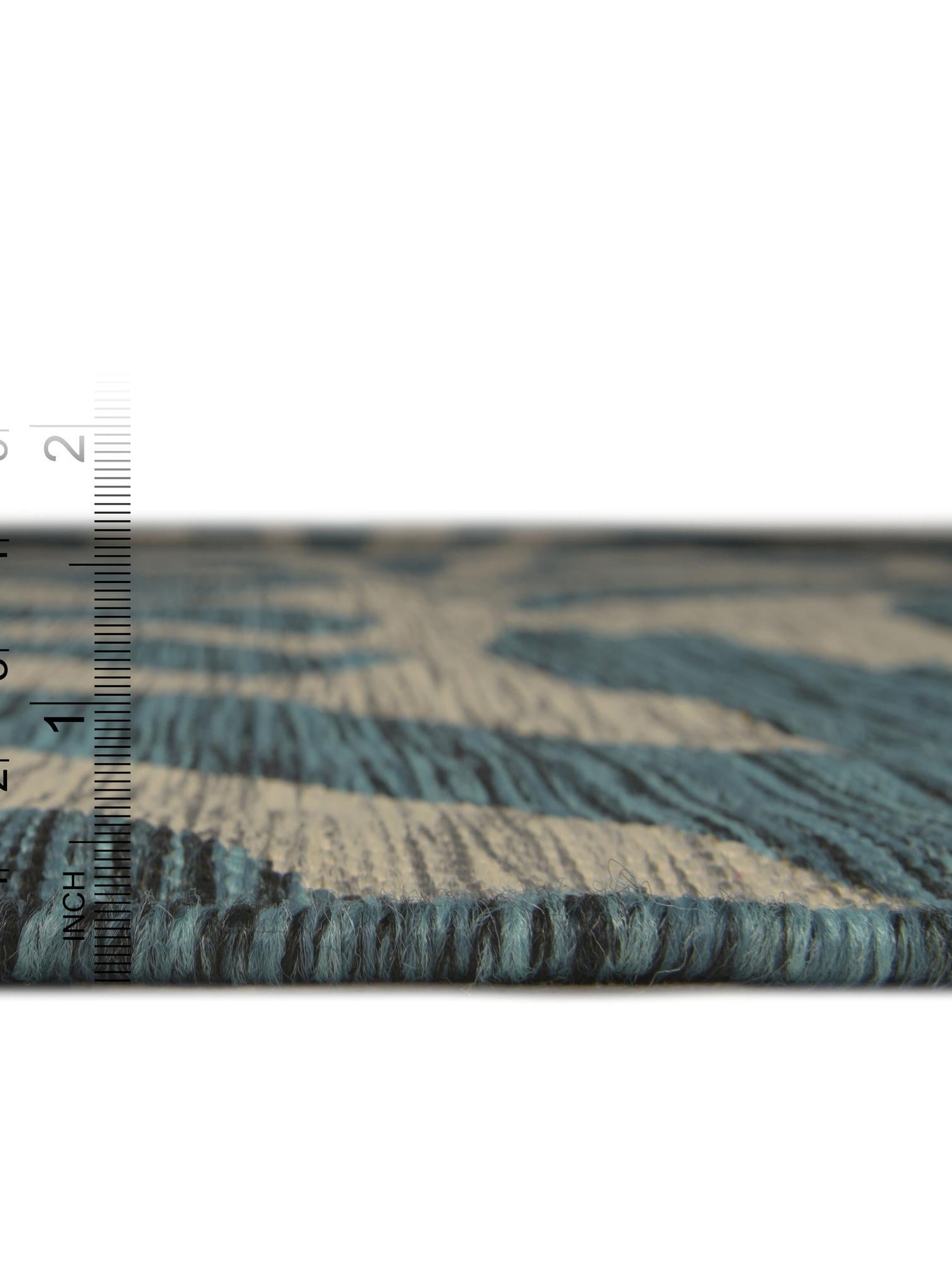 Teal 4' 1 x 6' 1 Outdoor Safari Rectangle Area Rug Weather Resistant for Patio, Deck, Terrace, Balcony, Porch Animal Print Wildlife Nature Carpet for Sale at Rug Engine