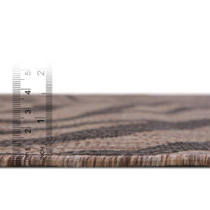 Natural 2' x 3' 1 Outdoor Safari Rectangle Area Rug Weather Resistant for Patio, Deck, Terrace, Balcony, Porch Animal Print Wildlife Nature Carpet for Sale at Rug Engine