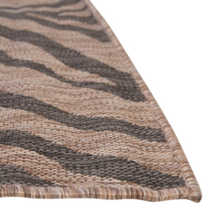 Natural 9' x 12' Outdoor Safari Rectangle Area Rug Weather Resistant for Patio, Deck, Terrace, Balcony, Porch Animal Print Wildlife Nature Carpet for Sale at Rug Engine
