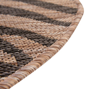 Natural 4' 1 x 4' 1 Outdoor Safari Round Area Rug Weather Resistant for Patio, Deck, Terrace, Balcony, Porch Animal Print Wildlife Nature Carpet for Sale at Rug Engine
