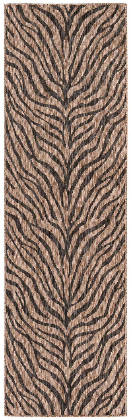 Natural 3' x 10' Outdoor Safari Runner Rug