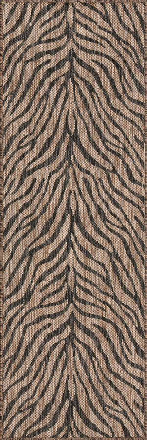 Natural 2' x 6' 1 Outdoor Safari Runner Rug