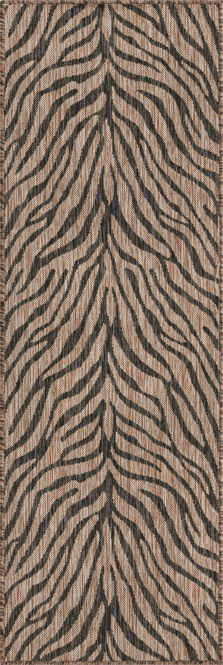Natural 2' x 6' 1 Outdoor Safari Runner Rug