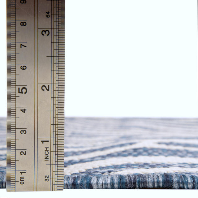 Blue 10' x 14' 1 Outdoor Safari Rectangle Rug