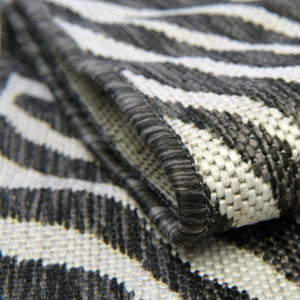 White 3' 1 x 5' 3 Outdoor Safari Rectangle Rug