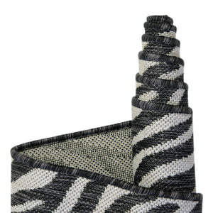White 3' 1 x 5' 3 Outdoor Safari Rectangle Rug