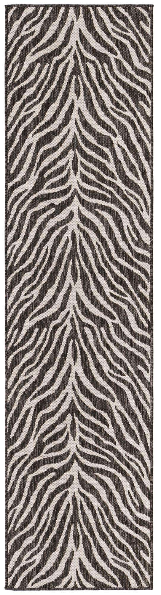 White 2' x 8' Outdoor Safari Runner Area Rug Weather Resistant for Patio, Deck, Terrace, Balcony, Porch Animal Print Wildlife Nature Carpet for Sale at Rug Engine