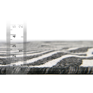 White 2' 7 x 10' Outdoor Safari Runner Area Rug Weather Resistant for Patio, Deck, Terrace, Balcony, Porch Animal Print Wildlife Nature Carpet for Sale at Rug Engine