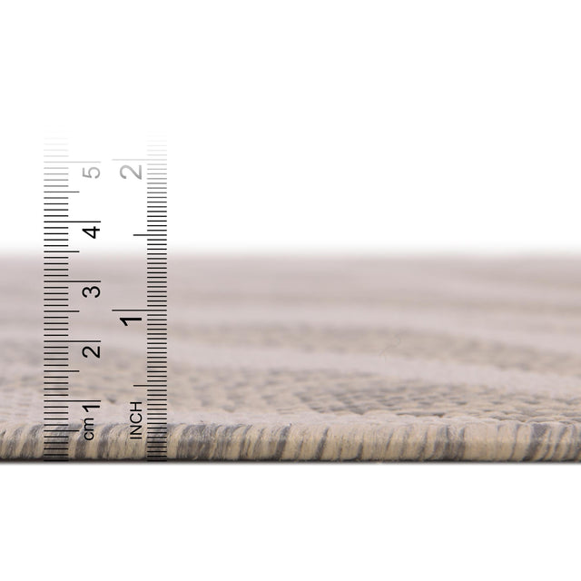 Gray 8' x 11' Outdoor Safari Rectangle Rug