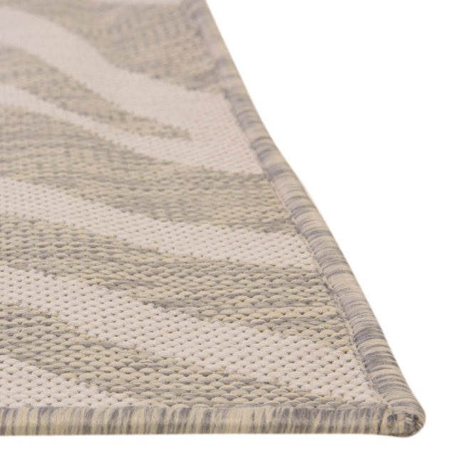 Gray 9' x 12' Outdoor Safari Rectangle Rug