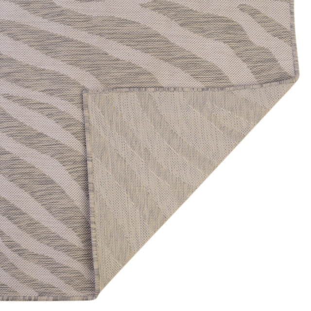 Gray 9' x 12' Outdoor Safari Rectangle Rug