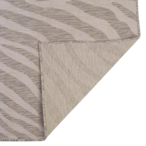 Gray 4' 1 x 6' 1 Outdoor Safari Rectangle Area Rug Weather Resistant for Patio, Deck, Terrace, Balcony, Porch Animal Print Wildlife Nature Carpet for Sale at Rug Engine