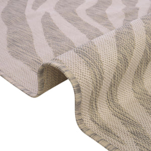 Gray 9' x 12' Outdoor Safari Rectangle Rug