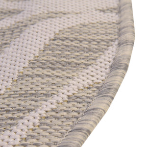 Gray 3' 1 x 3' 1 Outdoor Safari Round Area Rug Weather Resistant for Patio, Deck, Terrace, Balcony, Porch Animal Print Wildlife Nature Carpet for Sale at Rug Engine