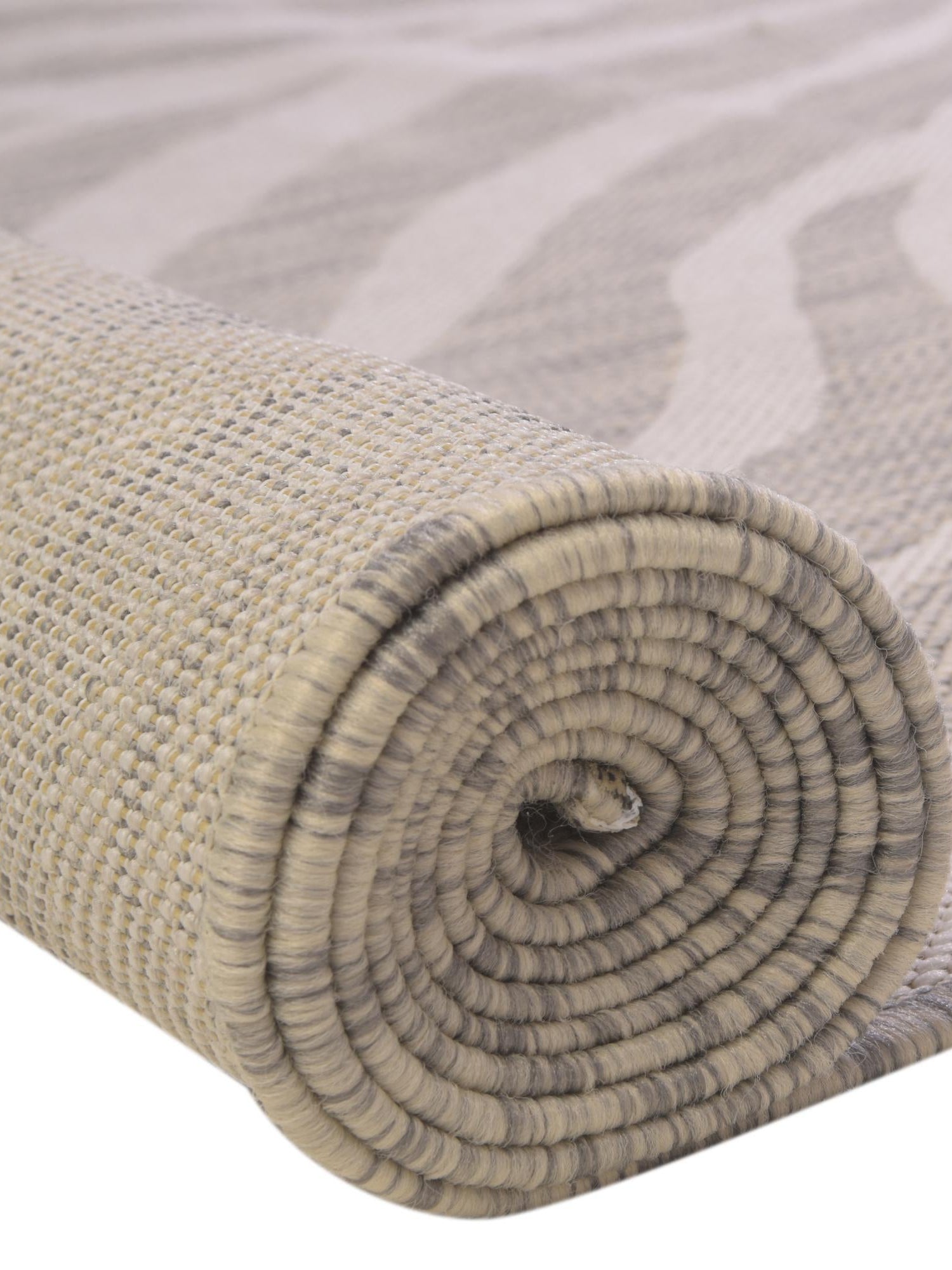 Gray 3' 1 x 3' 1 Outdoor Safari Round Area Rug Weather Resistant for Patio, Deck, Terrace, Balcony, Porch Animal Print Wildlife Nature Carpet for Sale at Rug Engine
