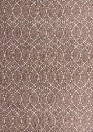 Brown 10' x 14' 1 Outdoor Trellis Rectangle Rug