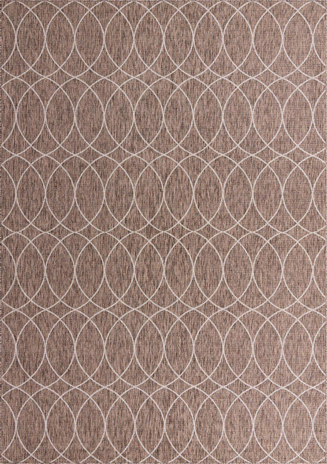 Brown 10' x 14' 1 Outdoor Trellis Rectangle Rug