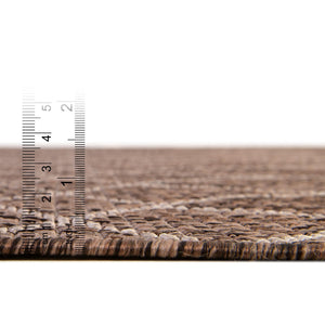 Brown 4' 1 x 6' 1 Outdoor Trellis Rectangle Area Rug Weather Resistant for Patio, Deck, Terrace, Balcony, Porch Geometric Design Water Safe Outside Carpet for Sale at Rug Engine