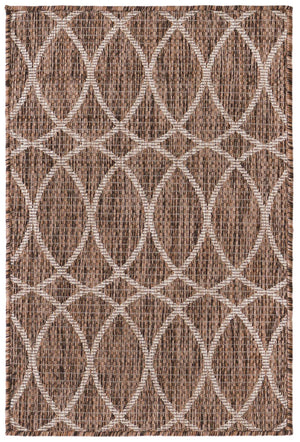 Brown 2' x 3' 1 Outdoor Trellis Rectangle Rug