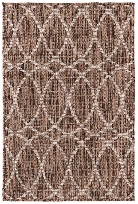 Brown 2' x 3' 1 Outdoor Trellis Rectangle Rug
