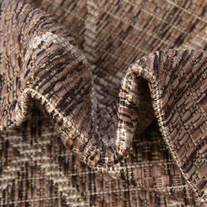 Brown 10' x 10' Outdoor Trellis Square Rug