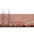 Rust Red 2' 7 x 10' Outdoor Trellis Runner Area Rug Weather Resistant for Patio, Deck, Terrace, Balcony, Porch Geometric Design Water Safe Outside Carpet for Sale at Rug Engine