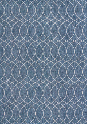 Blue 10' x 14' 1 Outdoor Trellis Rectangle Rug
