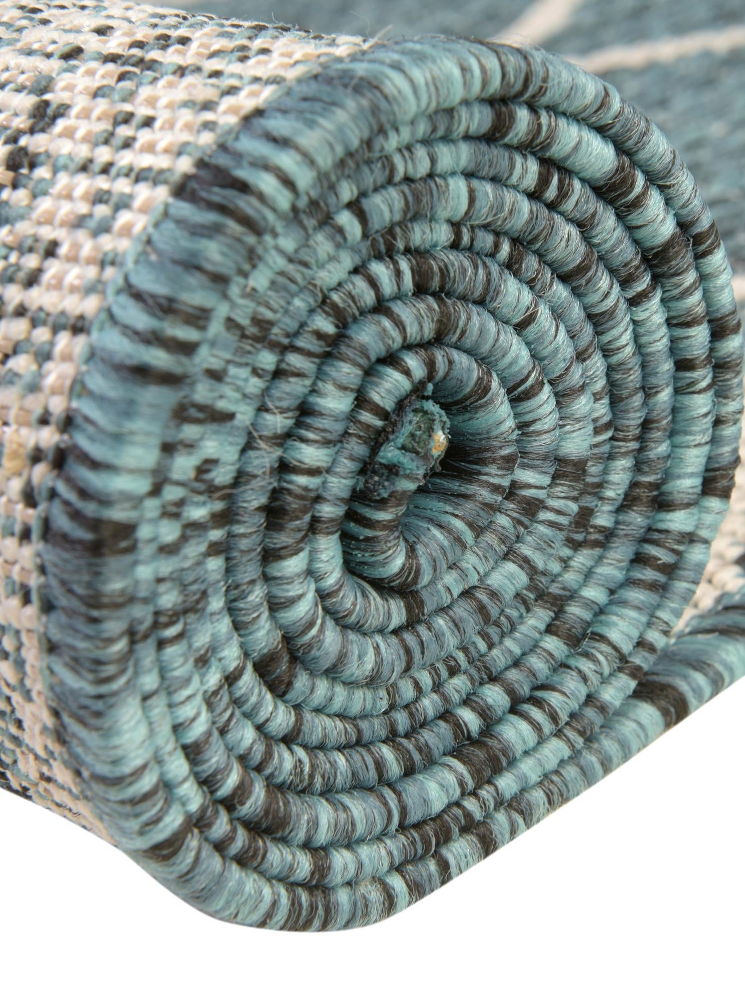 Teal 5' 3 x 7' 10 Outdoor Trellis Rectangle Area Rug Weather Resistant for Patio, Deck, Terrace, Balcony, Porch Geometric Design Water Safe Outside Carpet for Sale at Rug Engine