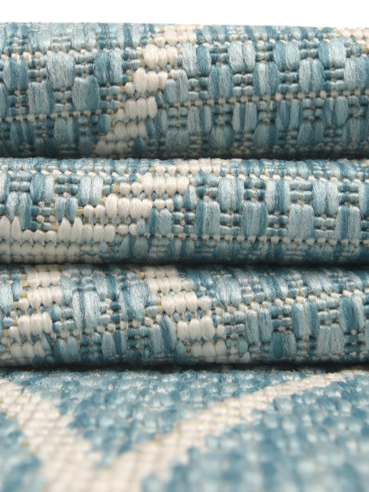 Light Aqua 3' x 3' Outdoor Trellis Round Area Rug Weather Resistant for Patio, Deck, Terrace, Balcony, Porch Geometric Design Water Safe Outside Carpet for Sale at Rug Engine