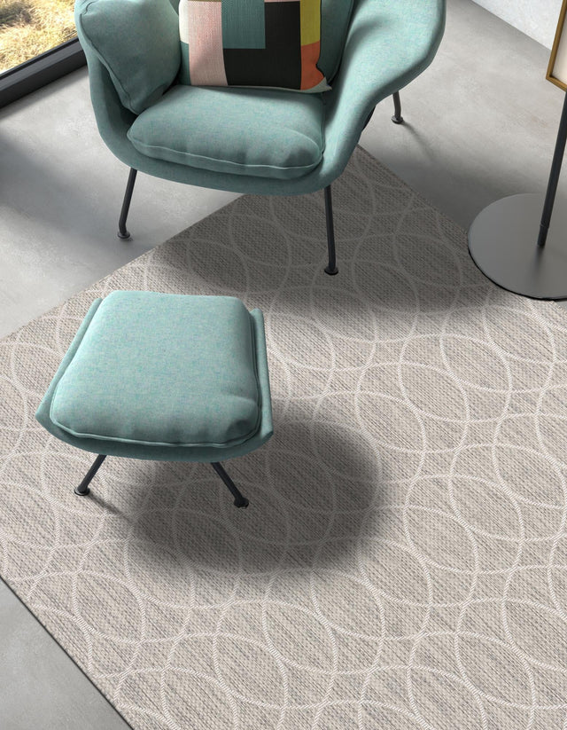 Light Gray 10' x 14' 1 Outdoor Trellis Rectangle Rug