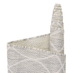 Light Gray 7' 10 x 11' Outdoor Trellis Rectangle Area Rug Weather Resistant for Patio, Deck, Terrace, Balcony, Porch Geometric Design Water Safe Outside Carpet for Sale at Rug Engine