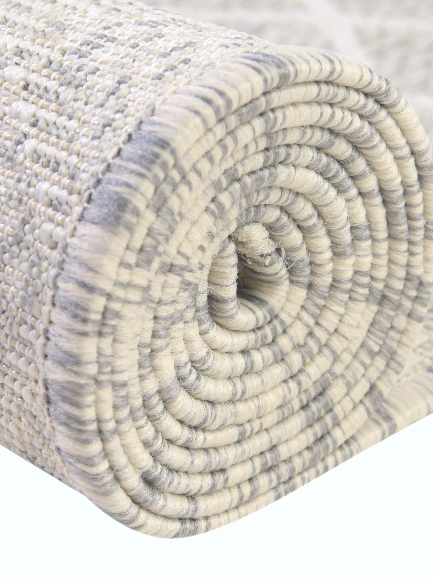 Light Gray 3' 1 x 3' 1 Outdoor Trellis Round Area Rug Weather Resistant for Patio, Deck, Terrace, Balcony, Porch Geometric Design Water Safe Outside Carpet for Sale at Rug Engine