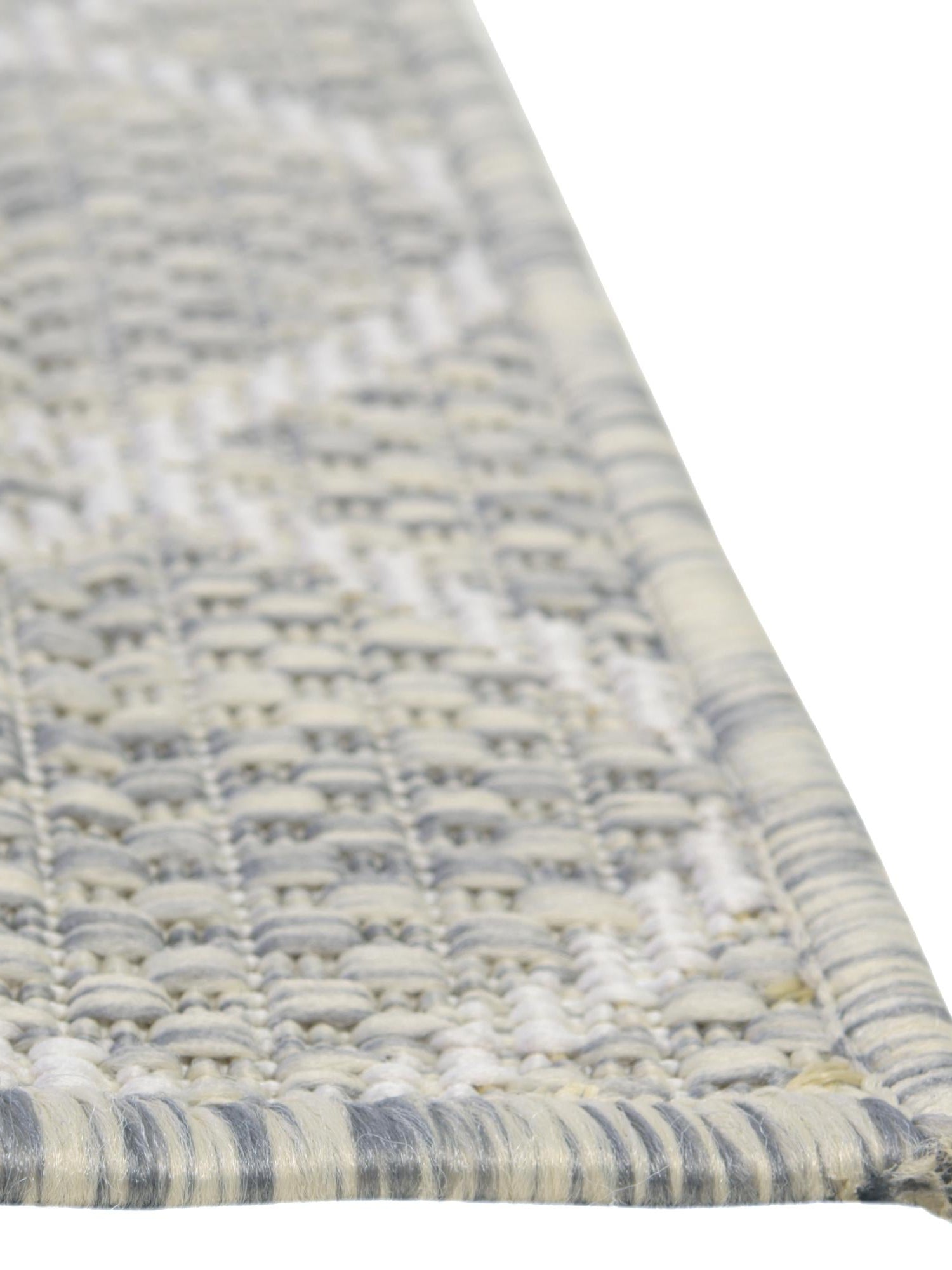 Light Gray 2' x 8' Outdoor Trellis Runner Area Rug Weather Resistant for Patio, Deck, Terrace, Balcony, Porch Geometric Design Water Safe Outside Carpet for Sale at Rug Engine