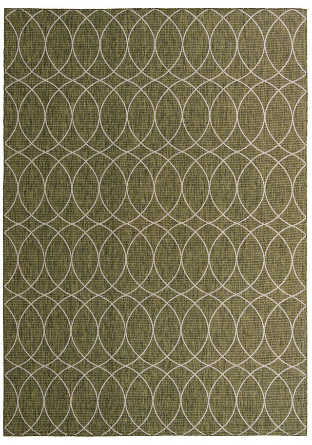 Green 10' x 14' 1 Outdoor Trellis Rectangle Area Rug Weather Resistant for Patio, Deck, Terrace, Balcony, Porch Geometric Design Water Safe Outside Carpet for Sale at Rug Engine