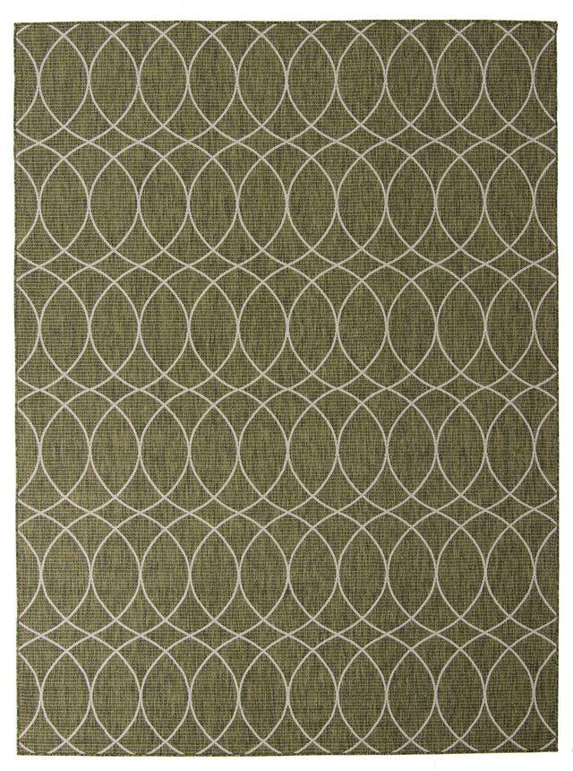 Green 9' x 12' Outdoor Trellis Rectangle Area Rug Weather Resistant for Patio, Deck, Terrace, Balcony, Porch Geometric Design Water Safe Outside Carpet for Sale at Rug Engine