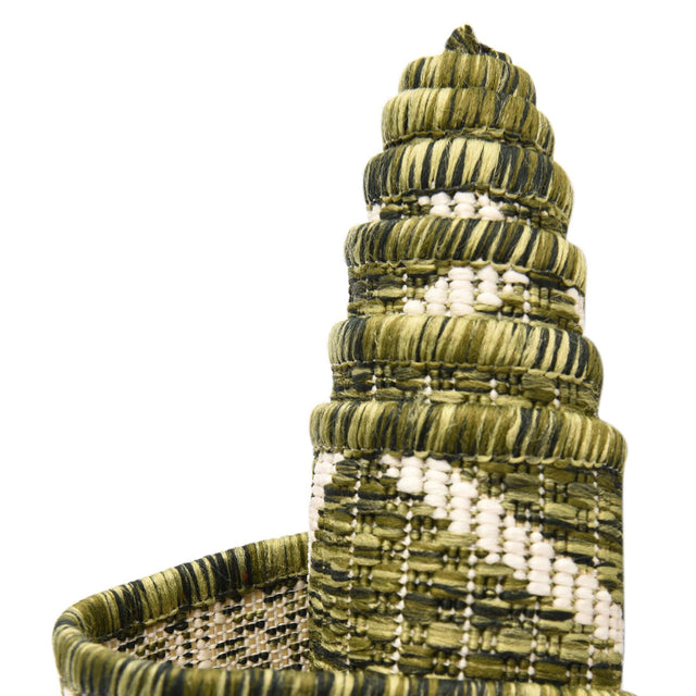 Green 3' 1 x 5' 3 Outdoor Trellis Rectangle Area Rug Weather Resistant for Patio, Deck, Terrace, Balcony, Porch Geometric Design Water Safe Outside Carpet for Sale at Rug Engine