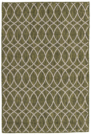 Green 4' 1 x 6' 1 Outdoor Trellis Rectangle Area Rug Weather Resistant for Patio, Deck, Terrace, Balcony, Porch Geometric Design Water Safe Outside Carpet for Sale at Rug Engine