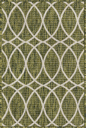 Green 2' x 3' 1 Outdoor Trellis Rectangle Rug