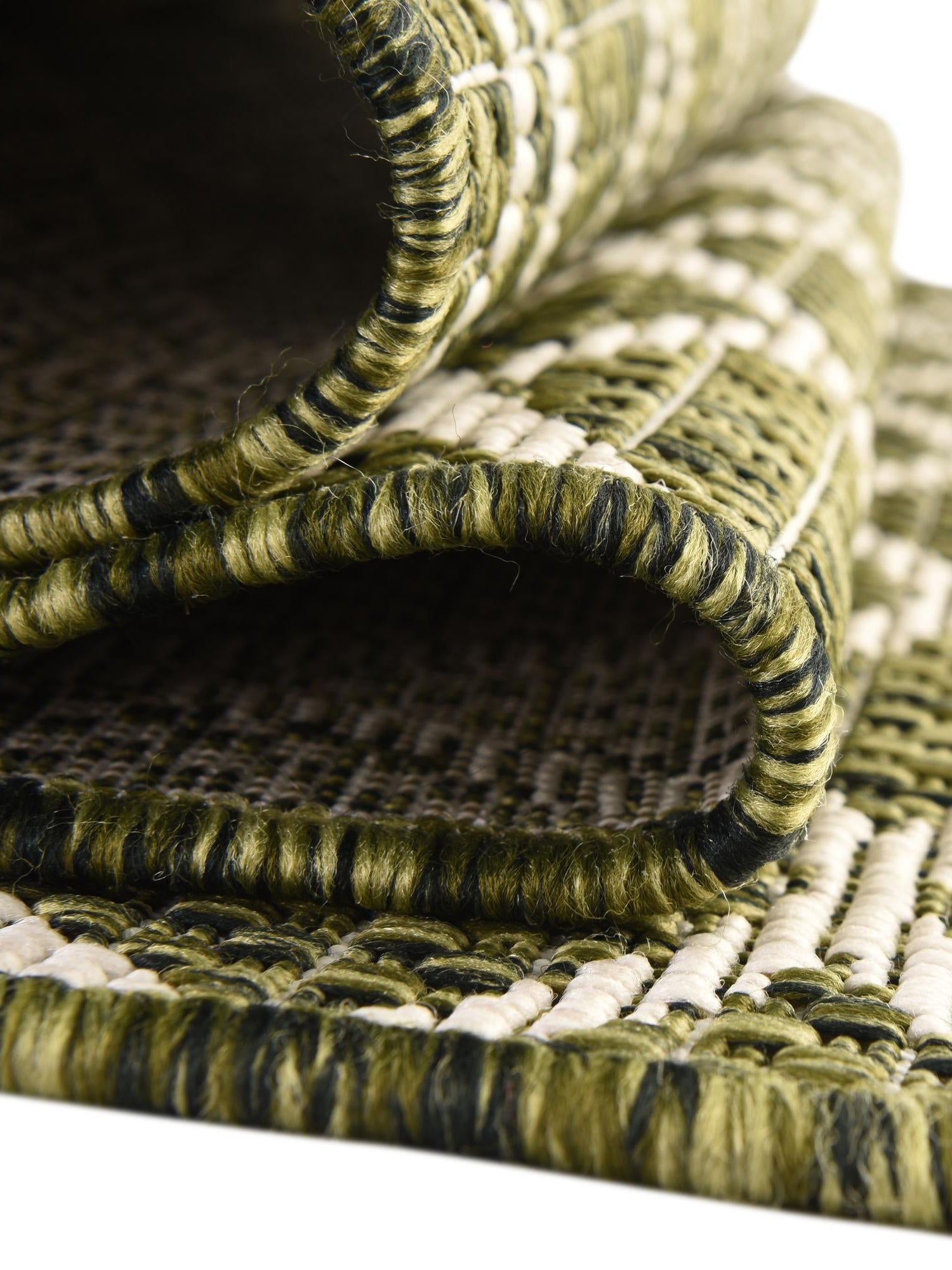 Green 2' x 8' Outdoor Trellis Runner Area Rug Weather Resistant for Patio, Deck, Terrace, Balcony, Porch Geometric Design Water Safe Outside Carpet for Sale at Rug Engine