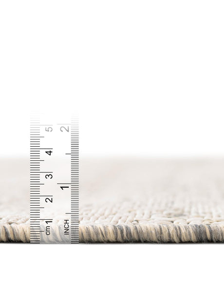Gray 7' 10 x 11' Outdoor Modern Rectangle Area Rug Weather Resistant for Patio, Deck, Terrace, Balcony, Porch 100% Polypropylene Modern Outside Carpet for Sale at Rug Engine