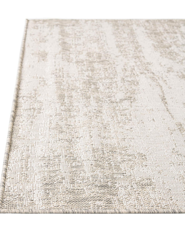 Gray 10' x 14' 1 Outdoor Modern Rectangle Rug