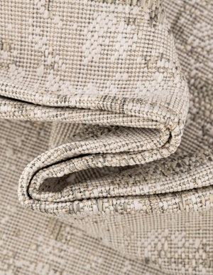 Gray 10' x 14' 1 Outdoor Modern Rectangle Rug