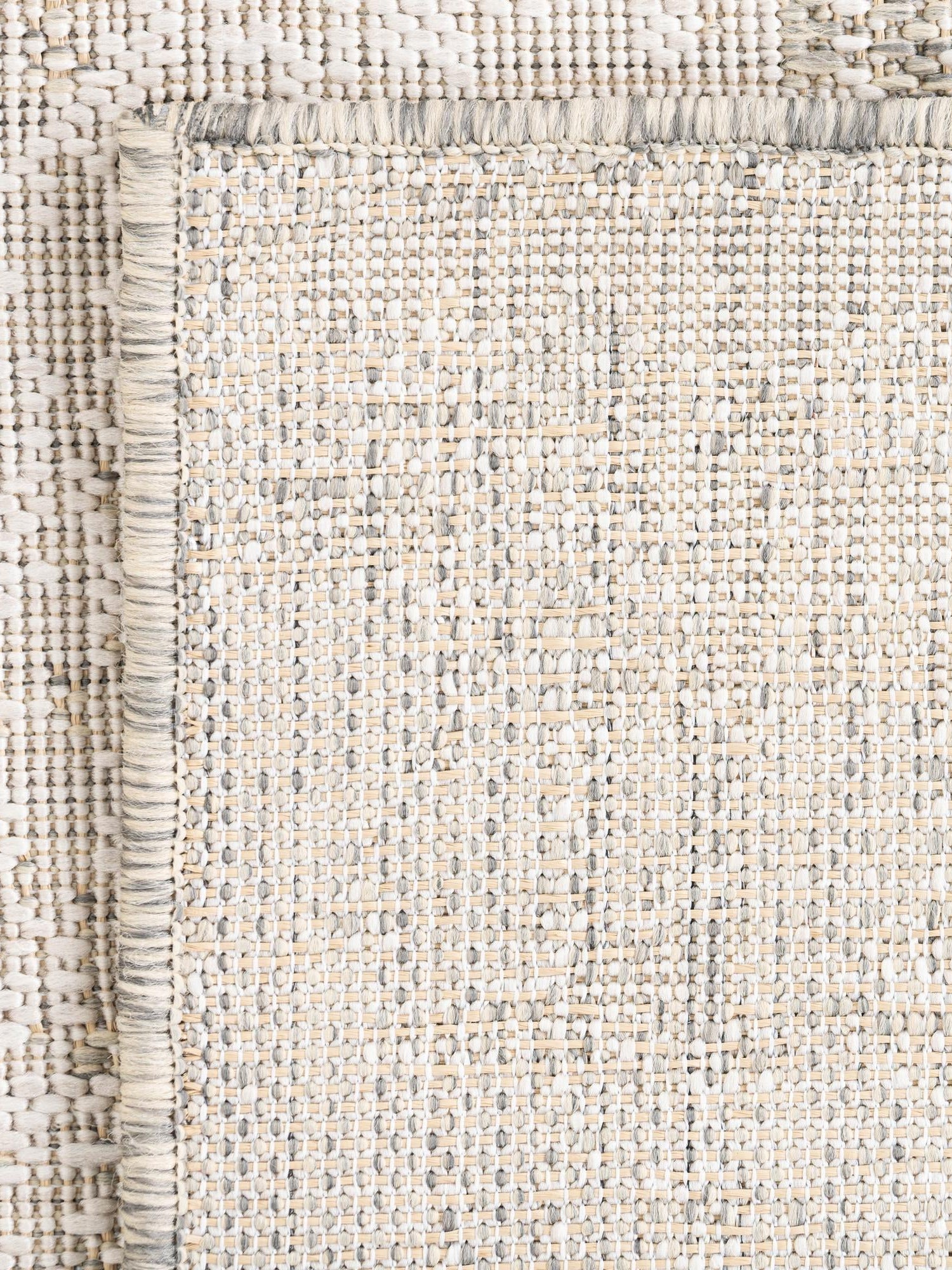 Gray 4' 1 x 6' 1 Outdoor Modern Rectangle Area Rug Weather Resistant for Patio, Deck, Terrace, Balcony, Porch 100% Polypropylene Modern Outside Carpet for Sale at Rug Engine