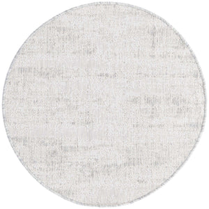 Gray 3' 1 x 3' 1 Outdoor Modern Round Area Rug Weather Resistant for Patio, Deck, Terrace, Balcony, Porch 100% Polypropylene Modern Outside Carpet for Sale at Rug Engine