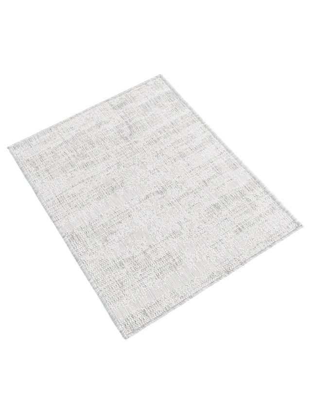 Gray 2' x 3' 1 Outdoor Modern Rectangle Area Rug Weather Resistant for Patio, Deck, Terrace, Balcony, Porch 100% Polypropylene Modern Outside Carpet for Sale at Rug Engine
