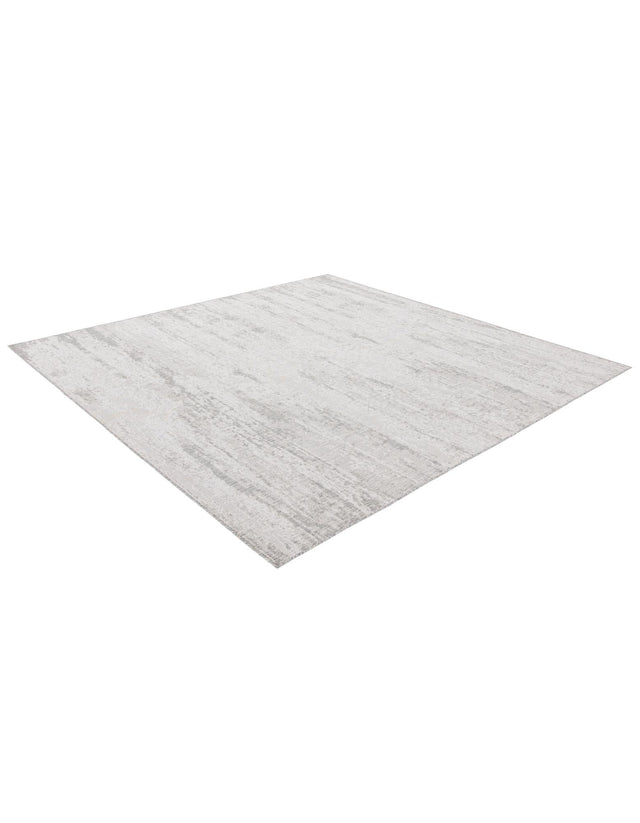 Gray 10' x 10' Outdoor Modern Square Rug