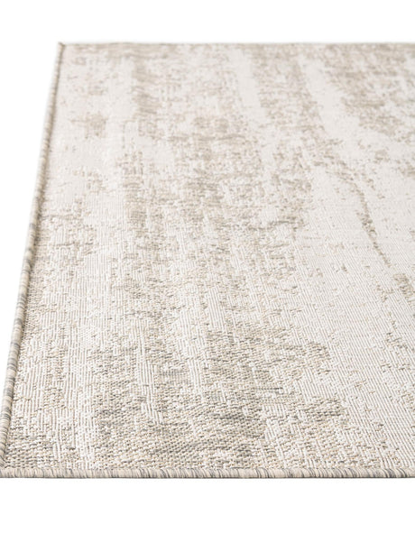 Gray 10' x 10' Outdoor Modern Square Area Rug Weather Resistant for Patio, Deck, Terrace, Balcony, Porch 100% Polypropylene Modern Outside Carpet for Sale at Rug Engine